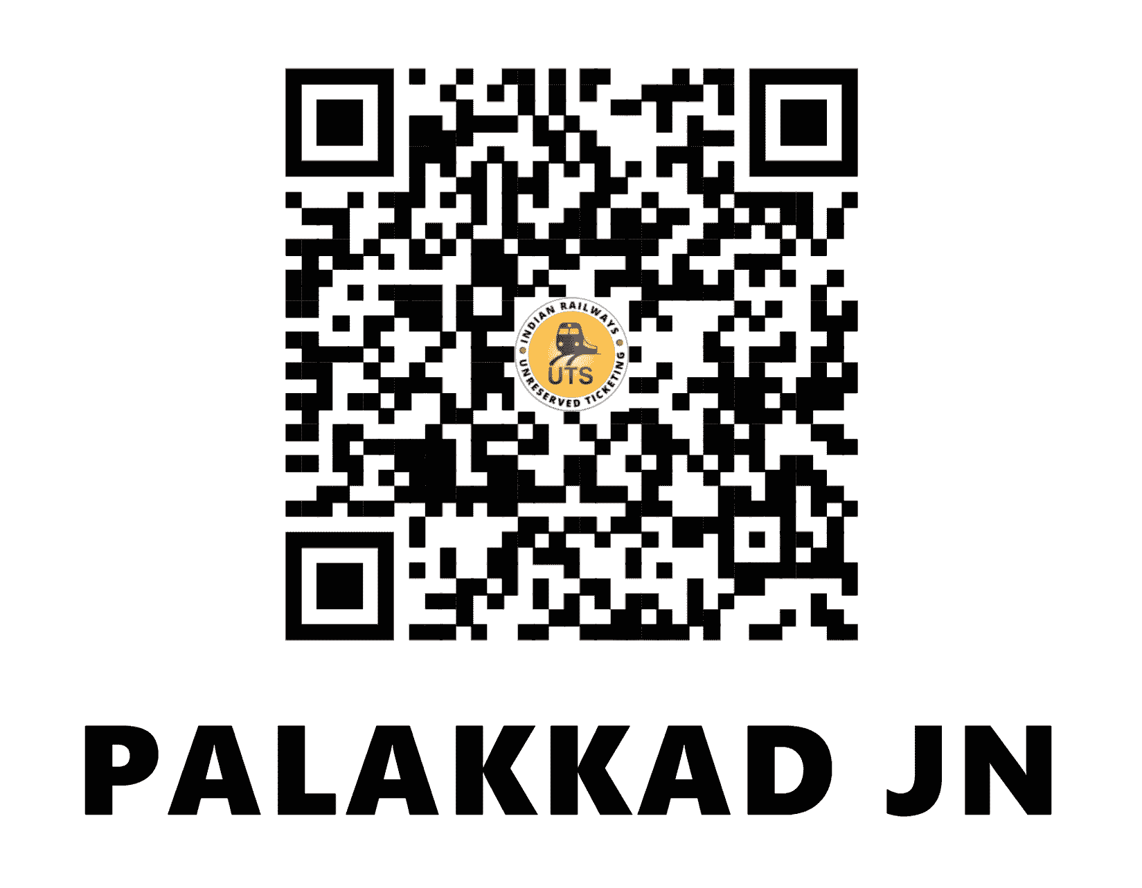 UTS QR Code for Palakkad Jn - PGT